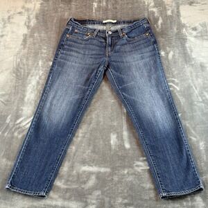 Levi's Boyfriend Women's Jeans Size 27 Mid Rise Dark Wash